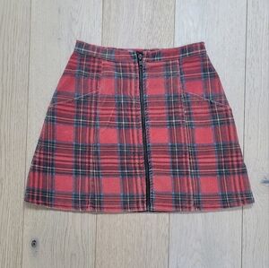 MINKPINK plaid mini skirt